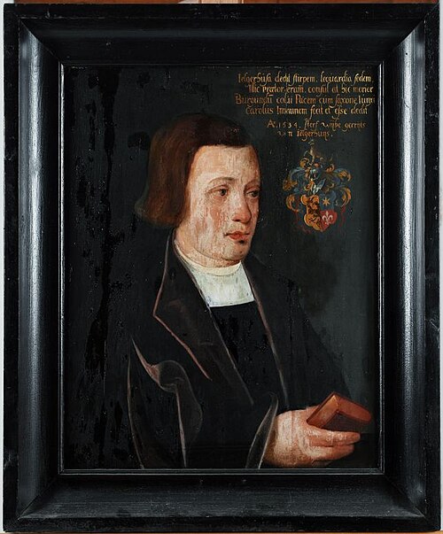 Borstbeeld van Wybe Gerrits van Jelgerhuys, burgemeester van Leeuwarden, 1534, 