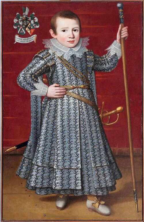Portret van Johannes van der Laen, op vijfjarige leeftijd, 1622, 