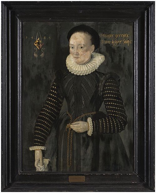 Portret van Maeijke Gerrijts van Jelgerhuys, 1585, 