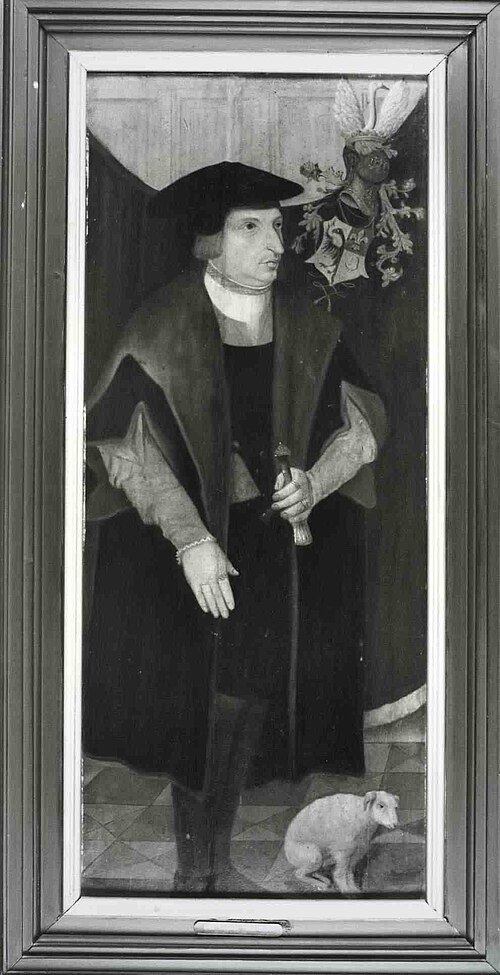 Portret van Kempo (Keimpe) van Martena, 1534, 