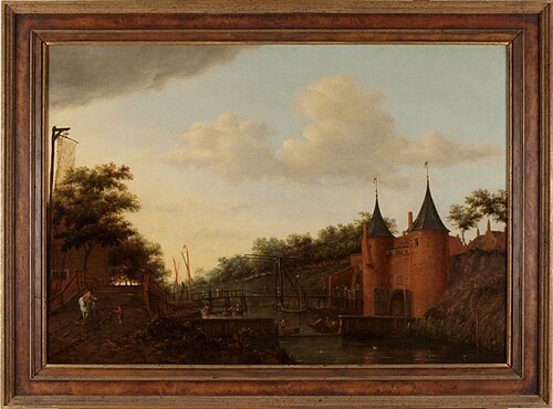 Gezicht op Tuinsterpoort te Leeuwarden vanuit het noordoosten, 1749, 