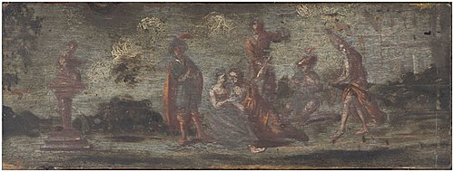 Schets van galant gezelschap in open lucht, 1799, 