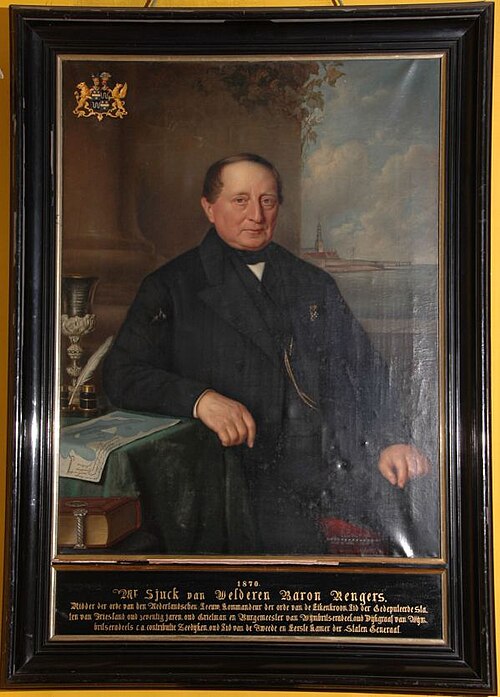Portret van een lid uit geslacht van Welderen Rengers, 1870, 