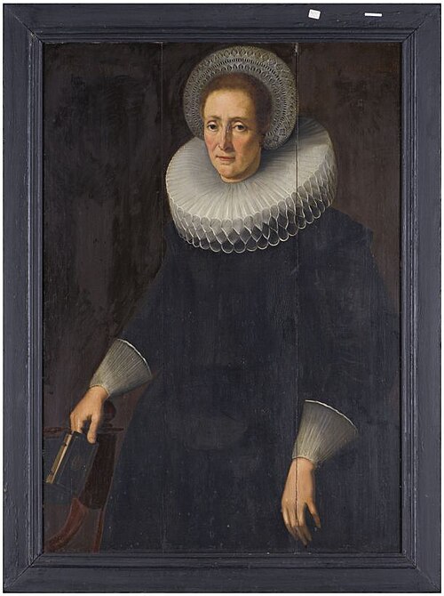 Portret van waarschijnlijk Bjuck Ofkesdr. Bawema, 1641, 