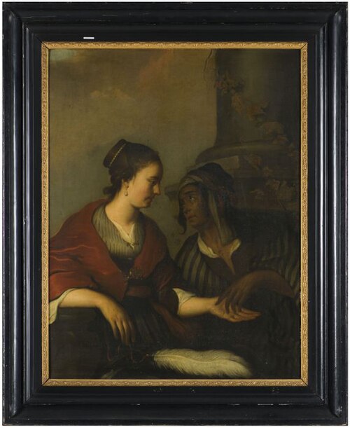 Jonge vrouw en waarzegster, 1659, 