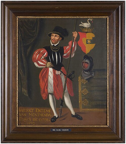 Portret van Bartolt Entens van Mentheda, 1572, 