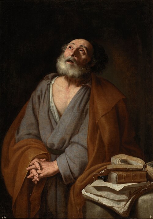 Saint Peter weeping, 1601, 