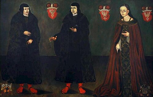 Portrait de Stanisław, Janusz III et Anna, ducs de Mazovie., 1620, 