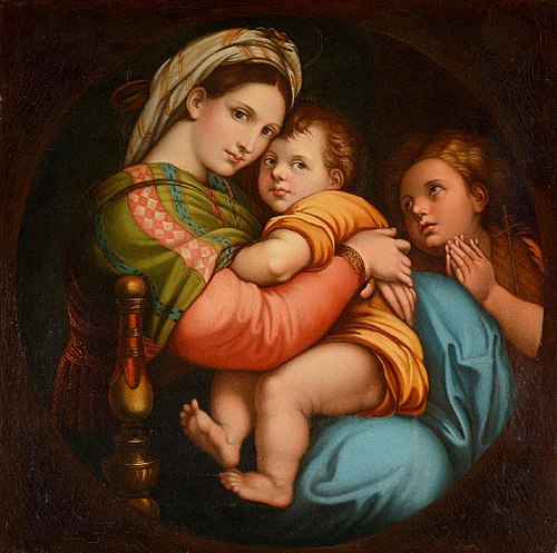 Madonna della Seggiola (Madonna of the Armchair), 1900, 