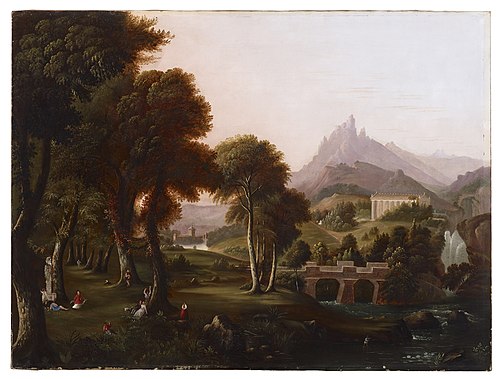 Copy of "Dream of Arcadia" by Thomas Cole, , 