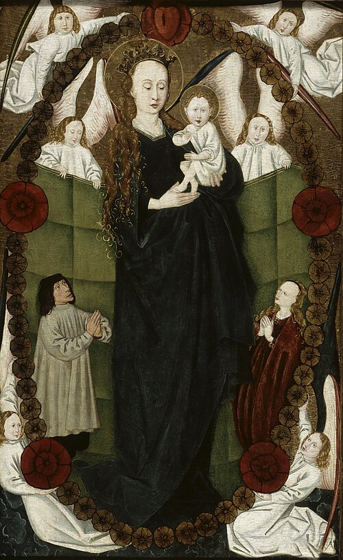 Virgin of the Rosary with Patrons and Angels, 1480, 