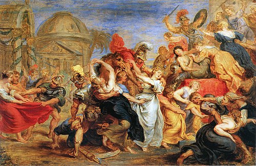 Rape of the Sabines, 1850, 