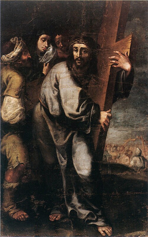 Jesus carrying the cross, , 