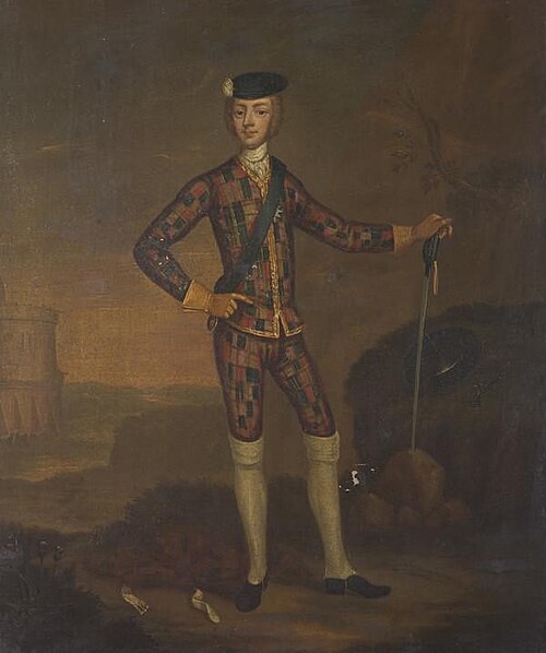 Prince Charles Edward Stuart, 1720 - 1788. Eldest son of Prince James Francis Edward Stuart, 1750, 