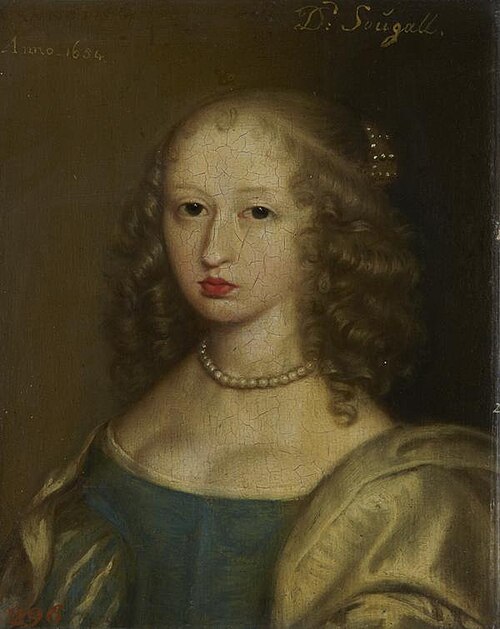 Lady Jean Campbell, Marchioness of Lothian, d. 1700. Wife of the 1st Marquess of Lothian, 1654, 