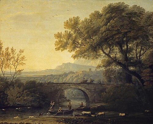 Paysage avec un pont, 1661, 