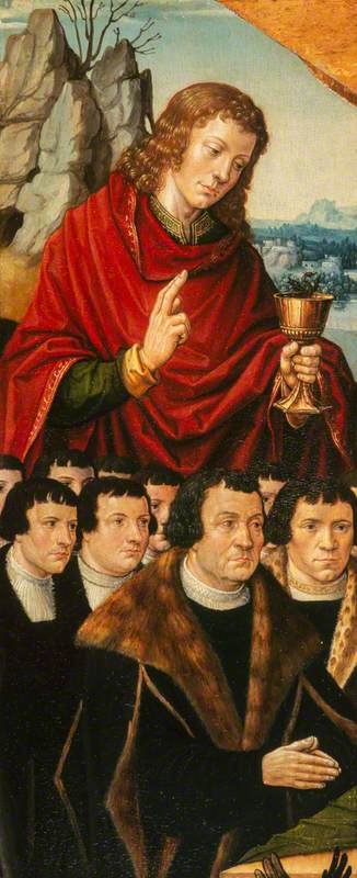 Saint John with a Donor and his Sons, 1600, 