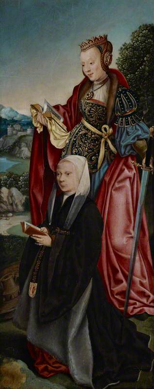 Saint Catherine and the Donor's Wife, 1600, 