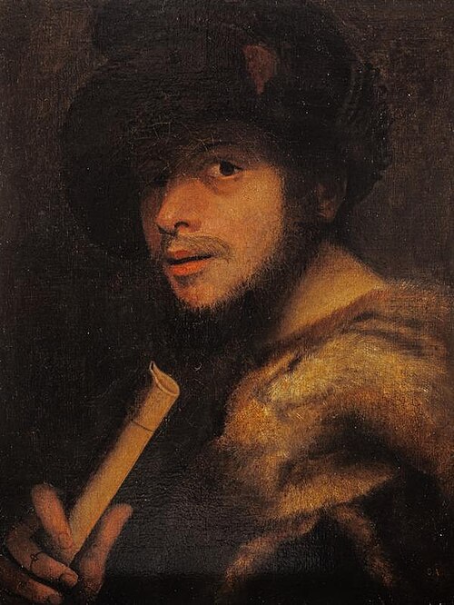 A Man Holding a Recorder, 1575, 