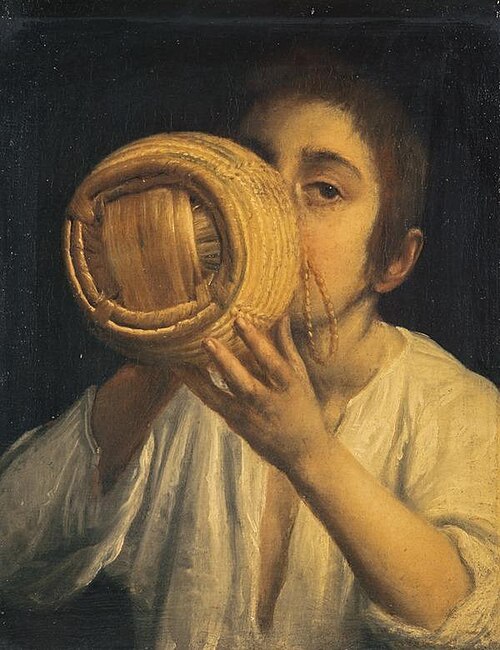 A Boy Drinking from a Flask, 1662, 