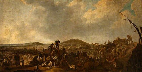 A Battlefield: Trumpeters Sounding a Recall, 1700, 
