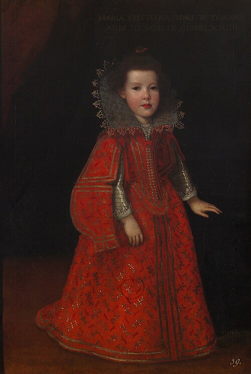 Maria Cristina de' Medici (1609-1632) im Alter von drei Jahren, 1613, 