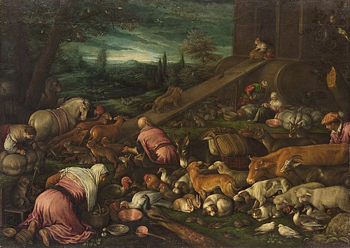 Einzug der Tiere in die Arche, 1590, 