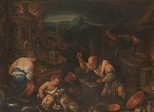 Venus in der Schmiede des Vulkan, 1595, 
