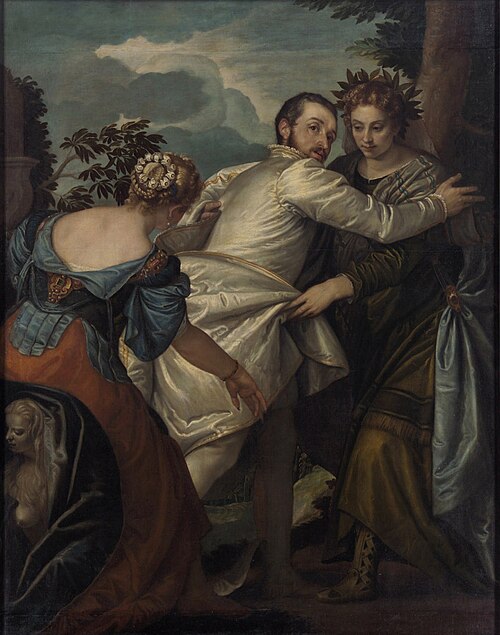Mann zwischen Tugend und Laster, 1600, 