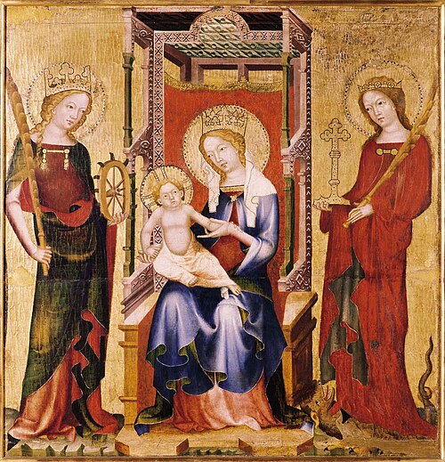 Madonna between St. Catherine and St. Margaret, 1360, 