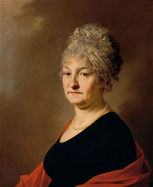 Brustbild Baronin Schlassnig, geb. Barreaux, 1800, 