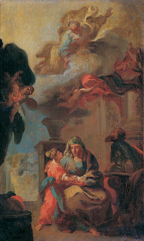 Die Unterweisung Mariens, 1735, 