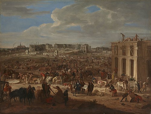The Building of Versailles, 1680, 