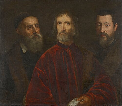 Titian and his Friends, 1555, 
