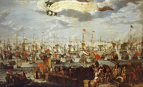 The Embarkation of William III, Prince of Orange, at Helvoetsluis, 1693, 