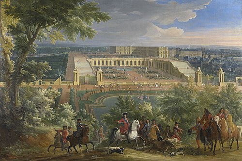 A Stag Hunt at Versailles, 1700, 