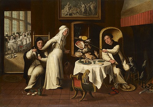 Friars in a Nunnery, 1556, 