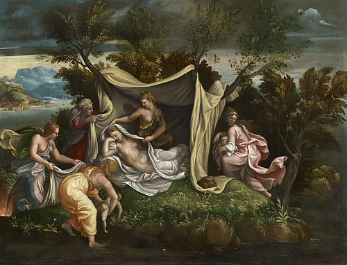 La Naissance de Diane et Apollon, 1535, 