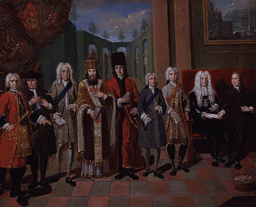 Group associated with the Moravian Church, 1753, 