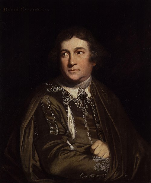 David Garrick as Kitely in 'Every Man in his Humour', 1768, 