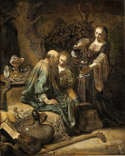 Lot and his daughters, 1640, 
