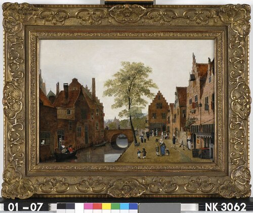 Gezicht op een Nederlandse stad, 1687, 