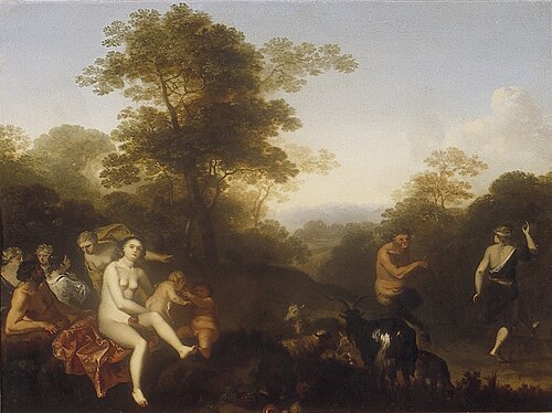 Nymphs and satyr in a Landscape, 1640, 