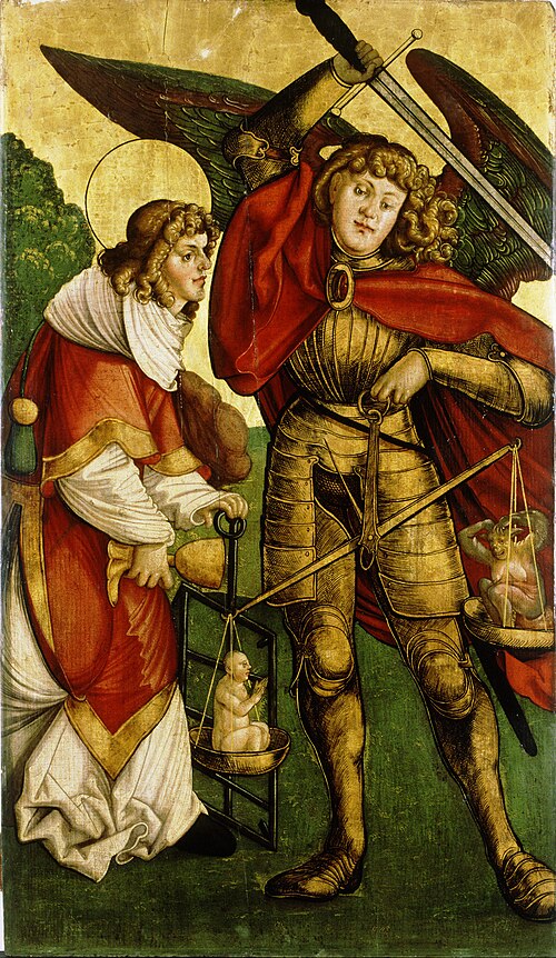 De aartsengel Michael en de Heilige Laurentius, 1520, 