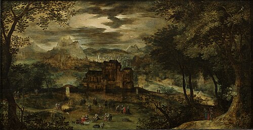 landscape with castle, 1589, 