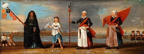 Rederijkersoptocht ter herinnering aan het beleg van Haarlem, 1660, 