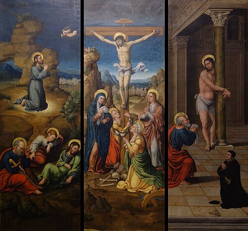 Tríptico del Calvario, 1550, 