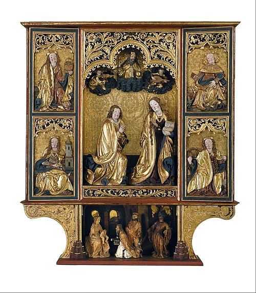 Altarpiece of the Annunciation from Kisszeben, 1520, 