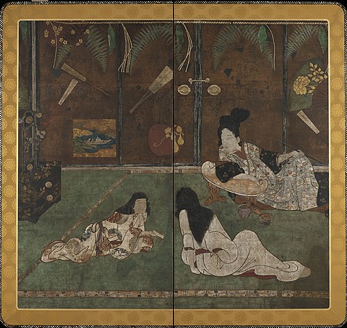 Messenger of Love (Fumitsukai byōbu-e), 1634, 