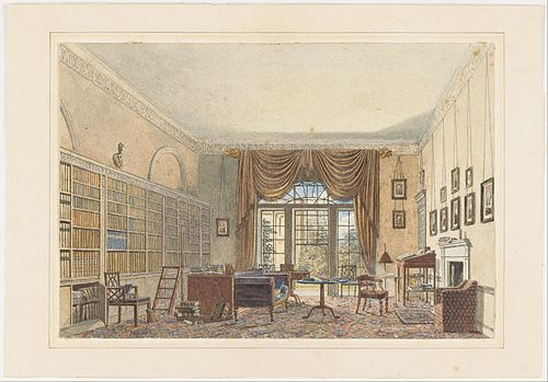Interior of a Library, 1830, 